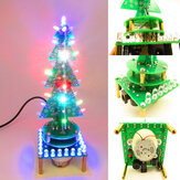 Geekcreit® DIY Rotating Colorful Music Christmas Tree LED Flashing Light Kit Electronic DIY Production Parts