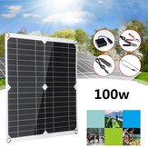 Kit de painel solar de 100 W 12V 30A Carregadores de telefone para sistema solar faça você mesmo, célula solar portátil para acampamento ao ar livre, viagem