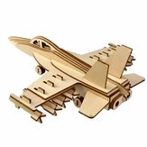 3D Parçalı Uçaklar Woodcraft Assembly El Sanatları Ev Dekoru DIY Model Bulmaca IQ Challenger
