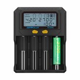 Astrolux® VC04S Type-C Input Quick Smart Battery Charger LCD Display Intellegent Flashlight Charger 4 Slots For Li-ion LiF4PO4 Ni-MH 18650 21700 26650 AA AAA Batteries Cell