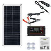 15W Solarpanel Ladegerät für 12V-Batterie mit 60A / 100A Dual-USB-Controller für Wohnmobilreisen, Autocamping