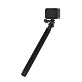 Haste de selfie com tripé TELESIN de fibra de carbono de 1,16 m e extensão telescópica de 250 mm a 1160 mm com orifício de montagem de 1/4 para câmeras Gopro Insta360