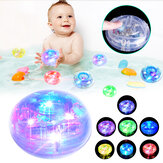 Banheira de bebê à prova d'água com luz LED de cores RGB para festas divertidas para crianças