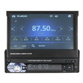 7-calowy 1 stereofoniczny radioodtwarzacz samochodowy DIN Auto MP5 MP4 MP3 DVD Odtwarzacz zwijany ekran dotykowy Bluetooth USB AUX FM Wsparcie Kamera cofania
