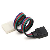 10mm 4pin RGB Hayır Lehimleme Dişi Kablo Konektör 3528 5050 Şerit Işığı için PCB Kartı