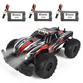 Eachine EAT08 1/14 Three Akkumulátor RC Car RTR Vehicle 2.4G Remote Control LED Lights Off Road Crawler Great Gifts Boys Kids Adults
