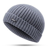 Женское Зимняя ветрозащитная теплая вязаная шапка-бини На открытом воздухе Тюбетейка с напуском