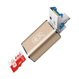 Kawau Metal Micro USB OTG USB 3.0 TF Flash Lettore di schede di memoria per Samsung Xiaomi Huawei