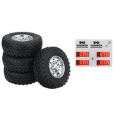 4PCS HG TRASPED P415 1/10 RC Car Spare Tires Wheels w/ Sticker Sheet 4ASS-PA008 Vehicles Model Parts