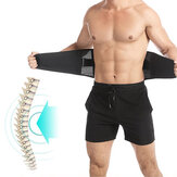 Faja de soporte lumbar BOER con tira de resorte de metal para gimnasio, fitness, levantamiento de pesas, protección de lesiones y alivio del dolor