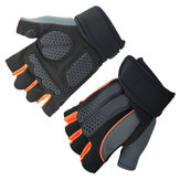 KALOAD 1 Pair Anti-slip Half Fingers Gloves Outdoor Riding Fitness Sports Exercise Training Gym Gloves