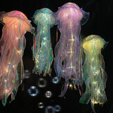 Színes medúzalámpa élettel teli és egyedi fényjelzés a hálószoba dekorációhoz - kézzel készített csipke lámpabúra tökéletes ajándék barátoknak és családnak.