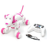 Rosa 2.4G RC Smart Dance Walking remoto Controllo Robot cane elettronico Pet per il giocattolo del capretto
