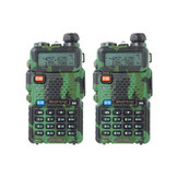 جهازين BAOFENG UV-5R ثنائي النطاق للتواصل اليدوي ثنائي الاتجاه مشغل الراديو الهاتف المحمول