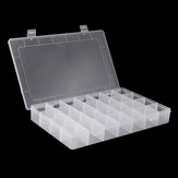 Caja de almacenamiento ajustable de 28 rejillas para componentes electrónicos, organizador de cuentas, caja de plástico para almacenamiento de joyas