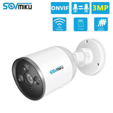 SOVMIKU SF05D 1536P Wifi IP Camera Bullet ONVIF Outdoor Waterproof FHD CCTV Security Camera Two Way Audio APP Remote