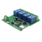 SONOFF®USB 5VまたはDC 5V DIY 4チャンネルジョグインチング自動ロックWIFIワイヤレススマートホームスイッチSokcet APPリモートコントロール