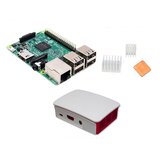 3 In 1 Raspberry Pi 3モデルB + 公式ケース + ヒートシンクセット