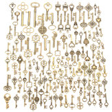 125 Uds vendimia llave de bronce para Colgante collar pulsera DIY accesorios hechos a mano Decoración