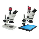 Efix 0.7-45X 13MP Тринокулярный стереомикроскоп с объективом и цифровой камерой для ремонта мобильных телефонов