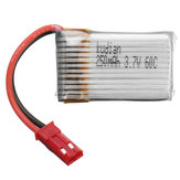 Bateria Lipo Kudian 3.7V 250mAh 60C 1S com plug JST