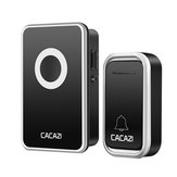 CACAZI Wireless Doorbell 300M Waterproof Door Bell AC 110-220V 80dB 1 Emitter 1 Receiver No Battery