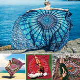 Honana WX-99 New 150x210cm Bohemian Style Polyester Fiber Beach Towel Mat Tapestry Mandala Rectangle Bed Sheet