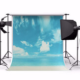 Nuovo sfondo fotografico in cotone resistente 5x7ft. Sfondo marino per set fotografici.