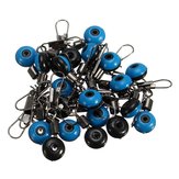 20 stuks Viskarabijnhaak Massieve Ring Interlock Snap Pin Connector Accessoires