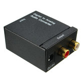 Digital Optical Toslink Coax to Analog L/R RCA Audio Converter Adapter with Cable