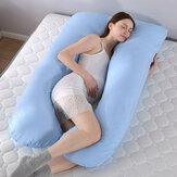 Oreiller en forme de U U Type Pillow pour un soutien confortable du corps avec une housse en coton lavé à 100% avec fermeture éclair, soutien du dos et du ventre, idéal pour dormir sur le côté. Taille 145 * 80 CM.