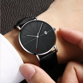 Deffrun Casual Style Business Leather Strap Men Wrist Watch
