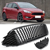 Front Radiator Centre Meshed Grille Panel Bumper Cover Car Grill for Ford Focus Mk3