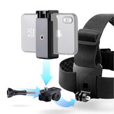 Belt Headband Fixed Bracket with Head Mount Elastic Strap Adjustable Head-Mounted for Mobile phone 4.1-7.12 Inch