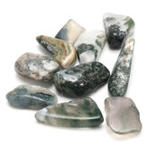 10 sztuk naturalnego kamienia Moss Agat Crystal DIY Biżuteria 
