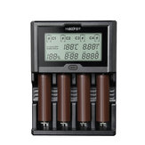 Φορτιστής μπαταρίας Miboxer C4-12 LCD Display USB γρήγορης φόρτισης έξυπνης Li-ion/IMR/Ni-MH 4 υποδοχές Αμερικανικό πρίζα