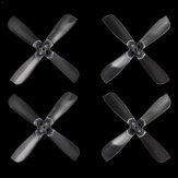 10 Pairs Gemfan 2035 2X3.5X4 4 Blade 1.5mm Montagegat CW CCW Propeller Transparant voor RC Drone