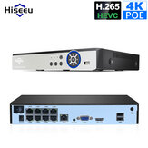 Hiseeu 4K 8MP POE NVR 8CH Audio ONVIF H.265 Surveillance Beveiliging Videorecorder voor POE IP 1080P 4MP 5MP 8MP Camera
