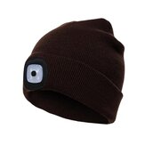 Cappello caldo con luce a LED ricaricabile via USB per riparazioni in lana