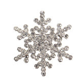 Snowflake Rhinestone Crystal Alloy Broche Pin For Women