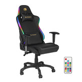 كرسي ألعاب BlitzWolf® BW-GC8 مع 7 أضواء RGB بتأثير 160 درجة كحد أقصى مستلق 2D مسند ذراع قابل للتعديل للمنزل والمكتب