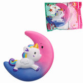 Galaxy Squishy Unicorn Moon Slow Rising con embalaje Colección Decoración de regalo Scented Toy