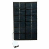 Painel solar fotovoltaico de 6V 2W com cabo USB
