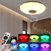 Σύγχρονο φωτιστικό οροφής LED RGBW AC180-265V με μουσικό ηχείο Bluetooth μέσω εφαρμογής και τηλεχειριστηρίου