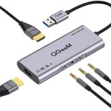 QGeeM QG-CA-1 Placa de captura de vídeo HDMI HDMI para USB 3.0 4K 1080P 60fps Dispositivo de gravação de captura de vídeo e áudio compatível com PC Linux YouTube OBS OS X Twitch para PS3 Xbox