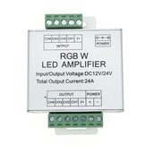 مضخم RGBW LED من 4 قنوات DC12-24V 24A لوحة تحكم لشريط الإضاءة