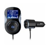 BC30 Arabalı Bluetooth MP3 Oynatıcı Eller Serbest Çift USB FM Vericili Araç Şarj Cihazı