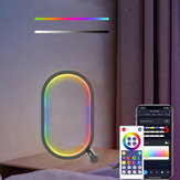 WIFI Smart LED Desktop Ambient Night Light RGBIC USB Schreibtischlampe mit App dimmbarer Farbwechsel für Schlafzimmer, Spielzimmer, Studie