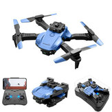4DRC V26 Mini WiFi FPV con cámara HD 4K 360° Evitación de obstáculos por infrarrojos LED Drone plegable quadcopter RTF