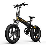 [EU DIRECT] ADO A20F+ Electric Bike 500W Motor 36V 10.4Ah Battery 20inch Snow Tires 70Km Mileage 120Kg Max Load Folding Electric Bicycle